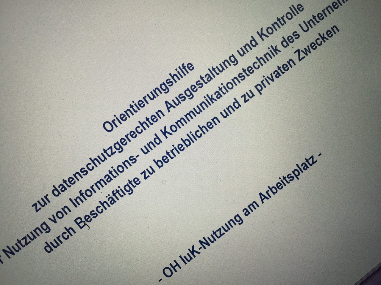 Erlaubte ITK-Privatnutzung: Arbeitgeber als Diensteanbieter?