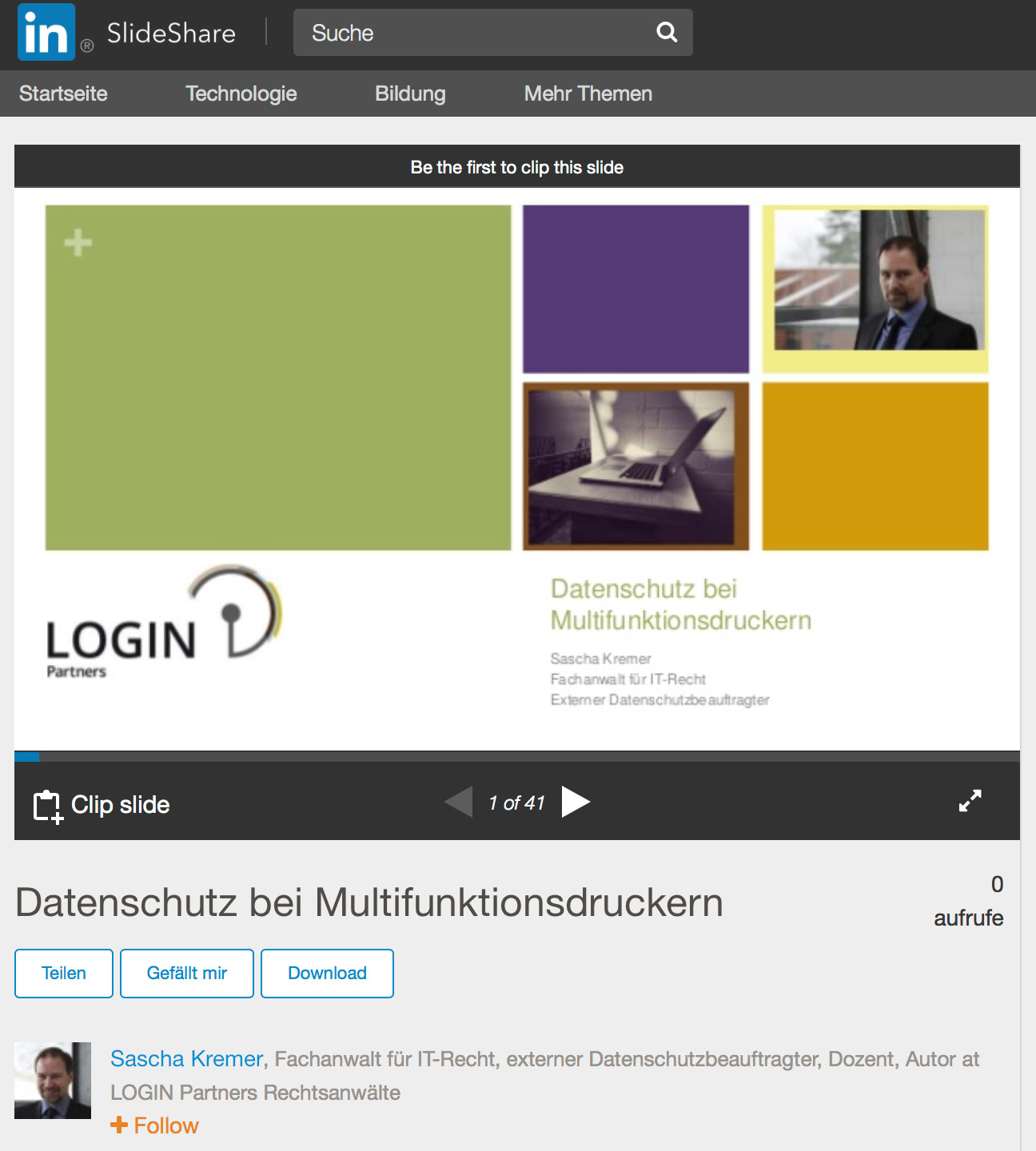 Folien: Datenschutz bei MFP