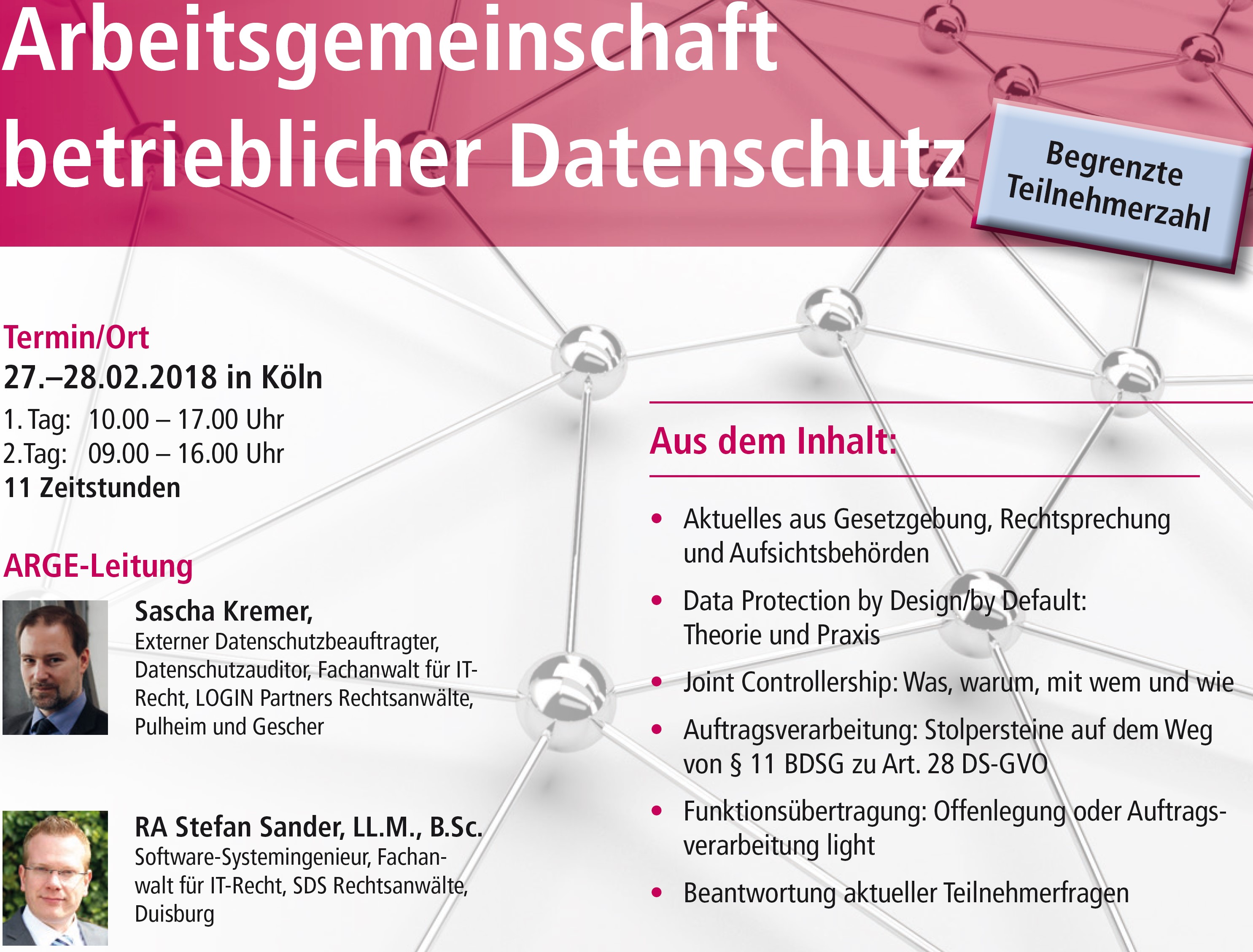 Arbeitsgemeinschaft von Datakontext: Betrieblicher Datenschutz